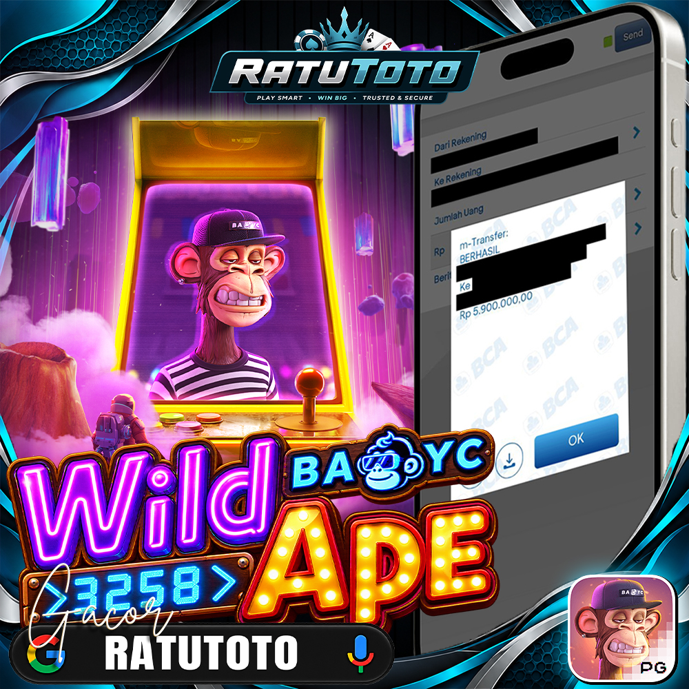Bukti Kemenangan RATUTOTO – Rp5.900.000 dari Wild Ape #3258